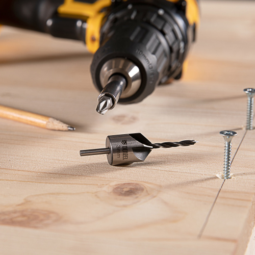 Набор сверл зенкеров по дереву, 3-10 мм, 7 шт Denzel купить в Москве с доставкой по всей России | ProtosMarket.ru