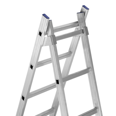 Лестница, 2 х 10 ступеней, алюминиевая, двухсекционная, Сибртех купить в Москве с доставкой по всей России | ProtosMarket.ru