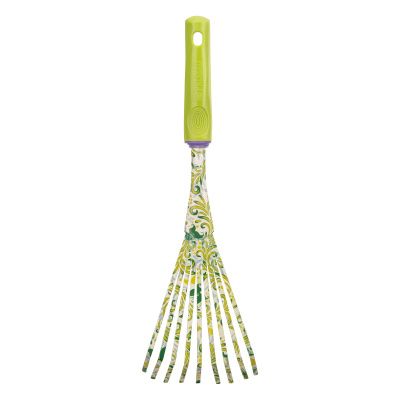 Грабли веерные 9 - зубые, 75 х 385 мм, стальные, пластиковая рукоятка, Flower Green, Palisad купить в Москве с доставкой по всей России | ProtosMarket.ru