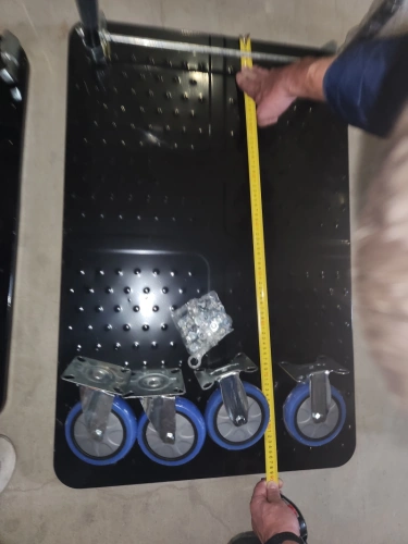 Тележка платформенная 650 кг TOR PH650 (890x590) со складной ручкой (пластиковые колеса 125 мм) купить в Москве с доставкой по всей России | ProtosMarket.ru