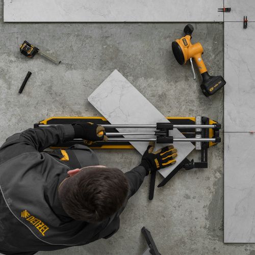 Плиткорез 800х14мм, цельнометал. напр., каретка на подш., стальная станина, рукоятка-пенал Denzel купить в Москве с доставкой по всей России | ProtosMarket.ru