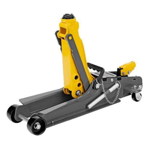 Домкрат гидравлический подкатной с фиксатором, 2,5 т,  85-385 мм, в пласт. кейсе Denzel купить в Москве с доставкой по всей России | ProtosMarket.ru