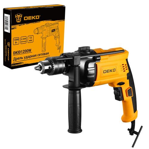 Дрель ударная сетевая DEKO DKID1200W купить в Москве с доставкой по всей России | ProtosMarket.ru