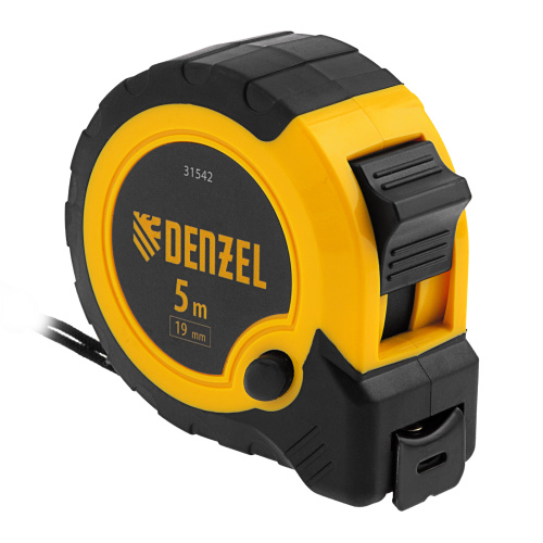 Рулетка 5м х 19мм, двухкомп. корпус, кнопка-пауза Denzel купить в Москве с доставкой по всей России | ProtosMarket.ru