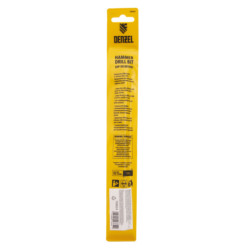 Бур по бетону, двойная спираль, три пылеотводящие кромки, 12 x 210 мм DENZEL купить в Москве с доставкой по всей России | ProtosMarket.ru