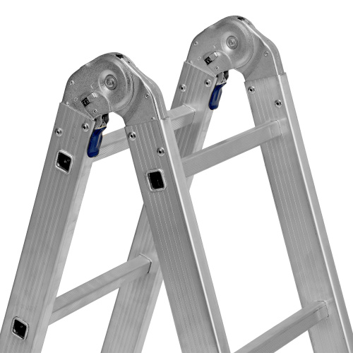 Лестница шарнирная алюминиевая, 2 х 4 + 2 х 5, Сибртех купить в Москве с доставкой по всей России | ProtosMarket.ru