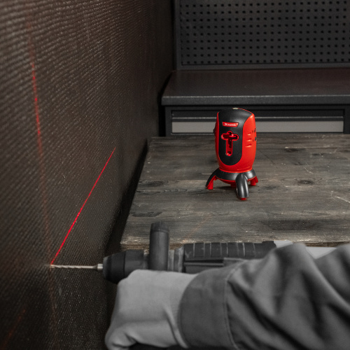 Лазерный уровень ML01T, дальность 10 м, точность ± 0,5 мм, / 1 м, длина волны 650 нм, проекция 1 вертикальная 1 горизонтальная плоскость, резьба под штатив 5/8" Matrix купить в Москве с доставкой по всей России | ProtosMarket.ru