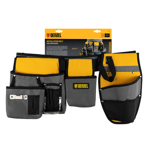 Пояс монтажника, сумки поясные, кобура для шуруповерта Denzel купить в Москве с доставкой по всей России | ProtosMarket.ru