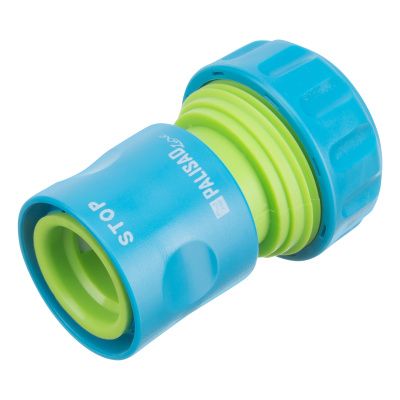 Соединитель пластмассовый, быстросъемный для шланга 3/4, аквастоп, однокомпонентный Palisad Luxe купить в Москве с доставкой по всей России | ProtosMarket.ru