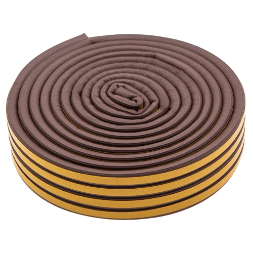 Уплотнитель резиновый, 12 м, профиль "D", коричневый Сибртех купить в Москве с доставкой по всей России | ProtosMarket.ru