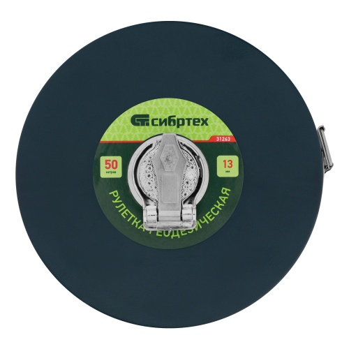 Рулетка геодезическая 50 м х 13 мм, закрытый корпус, фибергласовая лента Сибртех купить в Москве с доставкой по всей России | ProtosMarket.ru