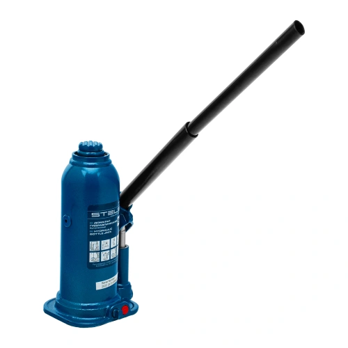Домкрат гидравлический бутылочный, 5 т, h подъема 207-404 мм, в пластиковом кейсе Stels купить в Москве с доставкой по всей России | ProtosMarket.ru