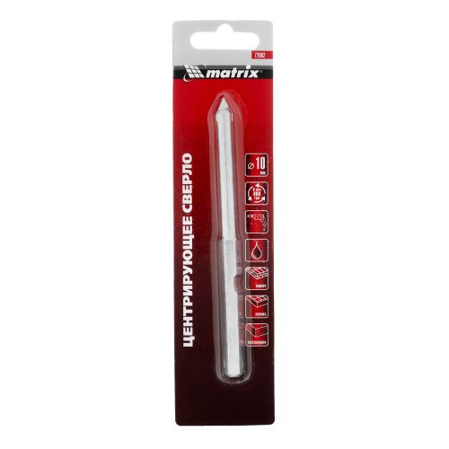 Центрирующее сверло 10 мм, для коронок с карбидным напылением 6-гранный хвостовик Matrix купить в Москве с доставкой по всей России | ProtosMarket.ru