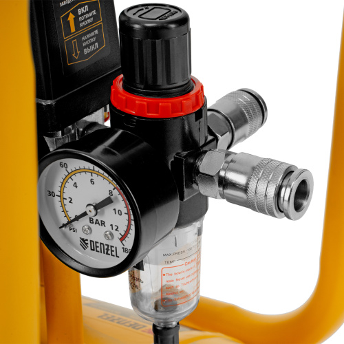 Компрессор безмасляный, малошумный DLS 1500/50, 1500 ВТ, 2x750, 50 л, 260 л/мин Denzel купить в Москве с доставкой по всей России | ProtosMarket.ru