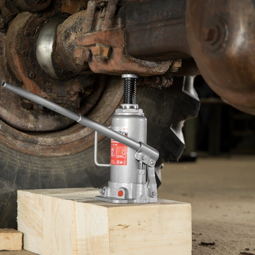 Домкрат гидравлический бутылочный, 12 т, высота подъема 230-465 мм Matrix купить в Москве с доставкой по всей России | ProtosMarket.ru