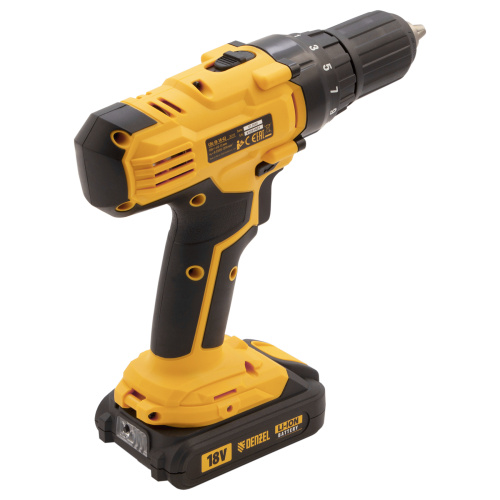Дрель-шуруповерт аккумуляторная CDL-IB-18-02, Li-Ion, 18 В, 2 акк. Denzel купить в Москве с доставкой по всей России | ProtosMarket.ru