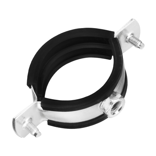 Хомут сантехнический для труб 47-51 (1 1/2") с резиновым уплотнением, шпилькой и дюбелем, 1 шт, Сибртех купить в Москве с доставкой по всей России | ProtosMarket.ru