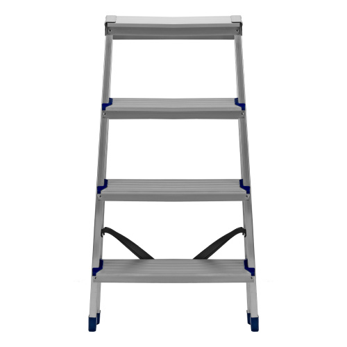 Стремянка двусторонняя 4 ступени, алюминиевая, Сибртех купить в Москве с доставкой по всей России | ProtosMarket.ru