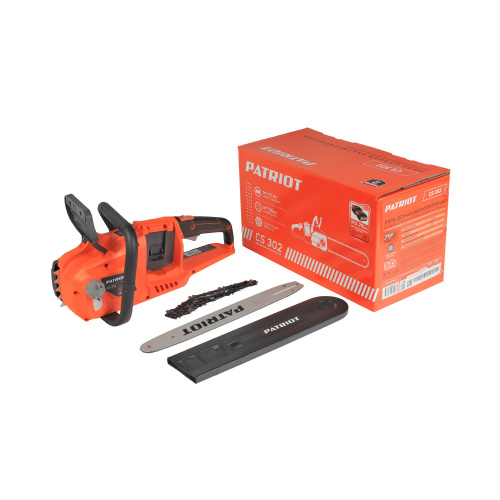 Пила цепная аккумуляторная PATRIOT CS 302 2*21В UES, без акб и зу, ,бесщеточ, 14"/35см 3/8" 1,3мм 52зв, безключевое натяжение, эл/мех тормоз цепи купить в Москве с доставкой по всей России | ProtosMarket.ru