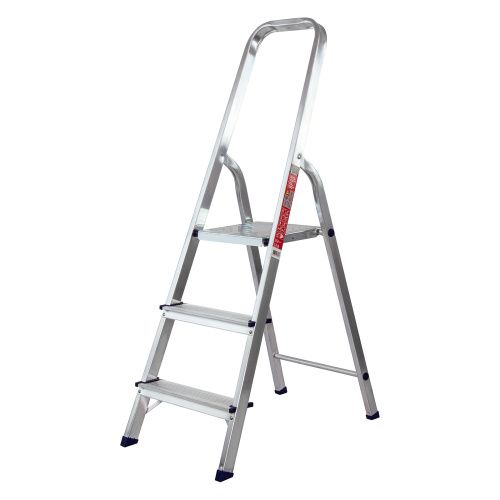 Стремянка усиленная, 3 ступени, алюминиевая, MTX купить в Москве с доставкой по всей России | ProtosMarket.ru
