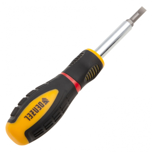 Отвертка комбинированная, SL3/16"-PH1, SL1/4"-PH2, 3-х компонентная рукоятка Denzel купить в Москве с доставкой по всей России | ProtosMarket.ru