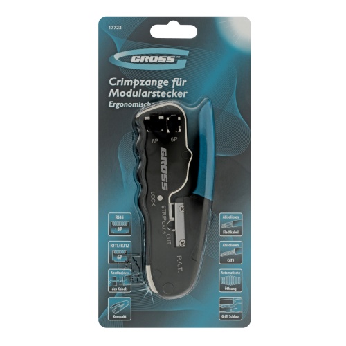 Клещи для обжима телефонных и компьютерных клемм RJ45, 8P и RJ11/12, 6P, компактный размер, CAT5 Gross купить в Москве с доставкой по всей России | ProtosMarket.ru
