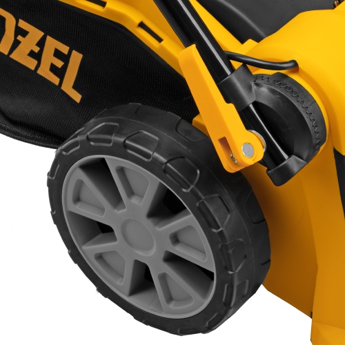 Газонокосилка электрическая GM-1800, 1800 Вт, шир. 38 см, 6 уров., травосб. 40 л.// Denzel купить в Москве с доставкой по всей России | ProtosMarket.ru