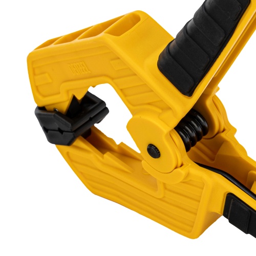 Струбцина клещеобразная, усиленная 80 х 60 мм, двухкомпонентные рукоятки Denzel купить в Москве с доставкой по всей России | ProtosMarket.ru