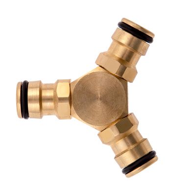 Тройник для разветвления или соединения, штуцерный, латунный Palisad купить в Москве с доставкой по всей России | ProtosMarket.ru