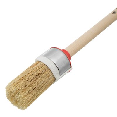 Кисть круглая, Профи №4 (25 мм) натуральная щетина, деревянная ручка MTX купить в Москве с доставкой по всей России | ProtosMarket.ru