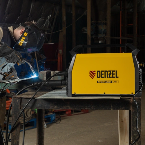 Аппарат инвертор. полуавтомат. сварки MultiMIG-200DP Synergy Double Pulse, 200 А, ПВ 80% Denzel купить в Москве с доставкой по всей России | ProtosMarket.ru