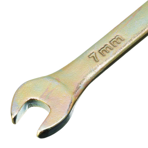 Ключ комбинированный, 7 мм, желтый цинк Сибртех купить в Москве с доставкой по всей России | ProtosMarket.ru