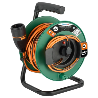 Кабель удлинитель на барабане ELECTRALOCK 3x1 (25 метров, 16A, оранжевый)