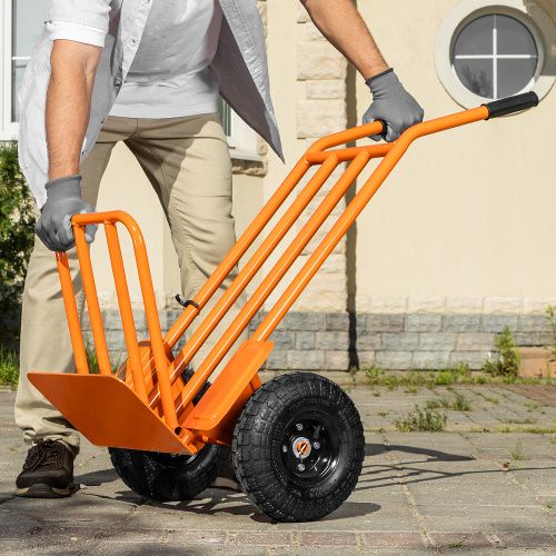 Тележка ручная 2-х колесная, облегченная, г/п 150кг, откидная платформа 430х355мм Сибртех купить в Москве с доставкой по всей России | ProtosMarket.ru