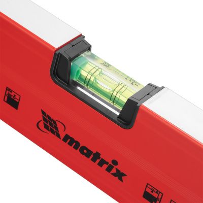 Уровень алюминиевый магнитный, 1200 мм, фрезерованный, 3 глазка (1 зеркальный) усиленный Matrix купить в Москве с доставкой по всей России | ProtosMarket.ru