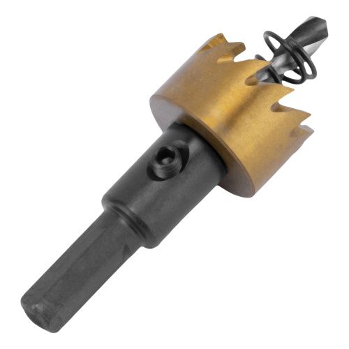 Коронка по металлу HSS, 22 мм, нитридтитановое покрытие Denzel купить в Москве с доставкой по всей России | ProtosMarket.ru