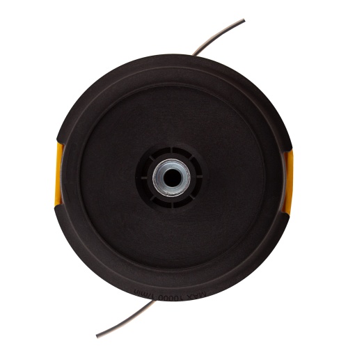 Катушка триммерная полуавтоматическая, легкая заправка лески, гайка M10x1.25, винт M10-M10, алюминиевая кнопка Denzel купить в Москве с доставкой по всей России | ProtosMarket.ru