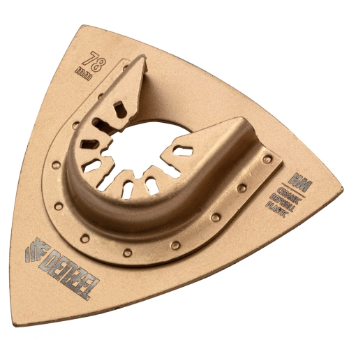 Насадка для МФИ шлифовальная дельтавидная, HM, по плитке и дереву, 78 мм Denzel купить в Москве с доставкой по всей России | ProtosMarket.ru