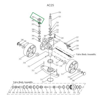 Крышка пружины возвратной для гидравлических тележек DF25 купить в Москве с доставкой по всей России | ProtosMarket.ru