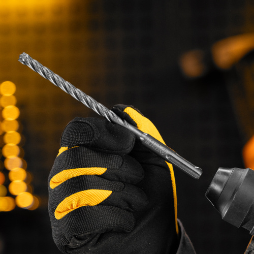 Бур по бетону, цельная крестовая пластина, 8x165 мм, SDS PLUS Denzel купить в Москве с доставкой по всей России | ProtosMarket.ru