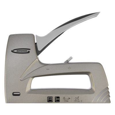 Степлер мебельный (Aluminium 140) алюминиевый корпус, регулятор удара, тип скобы 140, 300, 6-14 мм Gross купить в Москве с доставкой по всей России | ProtosMarket.ru