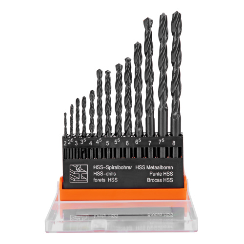 Набор сверл по металлу, 2-8 мм, (через 0.5 мм) HSS 13 шт, цилиндрический хвостовик Sparta купить в Москве с доставкой по всей России | ProtosMarket.ru