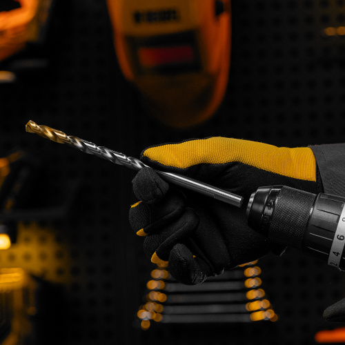 Сверло спиральное по металлу 9 х 175 мм, Р6М5, Golden Tip, удлиненное Denzel купить в Москве с доставкой по всей России | ProtosMarket.ru