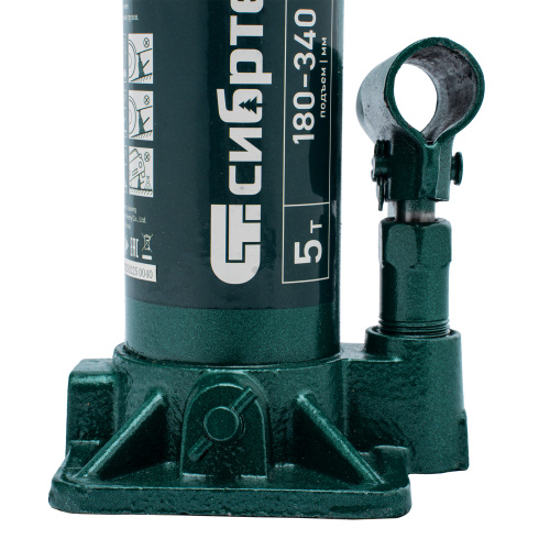 Домкрат гидравлический бутылочный, 5 т, 180-340 мм Сибртех купить в Москве с доставкой по всей России | ProtosMarket.ru