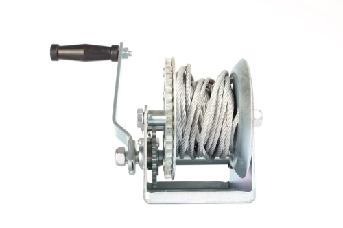 Лебедка ручная барабанная с тросом 1000кг  10м оцинкованная TOR FD по ценам производителя в Москве с доставкой по всей России