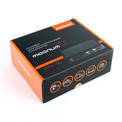 Пусковой многофункциональный аккумулятор PATRIOT MAGNUM 12 купить в Москве с доставкой по всей России | ProtosMarket.ru