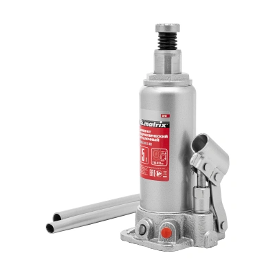 Домкрат гидравлический бутылочный, 5 т, высота подъема 216-413 мм, в пластиковый кейсе Matrix купить в Москве с доставкой по всей России | ProtosMarket.ru