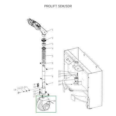 Редуктор ведущего колеса в сборе для штабелеров SDR/SDK1536 купить в Москве с доставкой по всей России | ProtosMarket.ru
