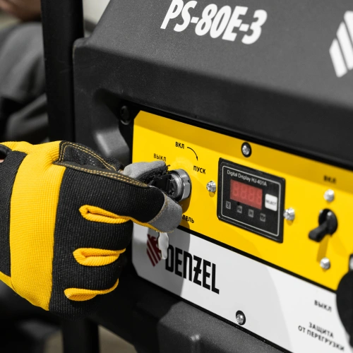 Генератор бензиновый PS 80 E-3, 6.6 кВт, 400 В, 25 л, электростартер Denzel купить в Москве с доставкой по всей России | ProtosMarket.ru