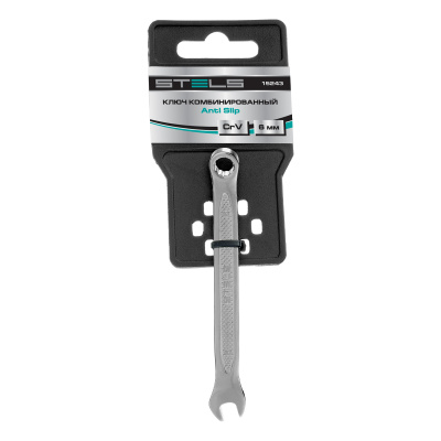 Ключ комбинированный, 6 мм, CrV, антислип Stels купить в Москве с доставкой по всей России | ProtosMarket.ru